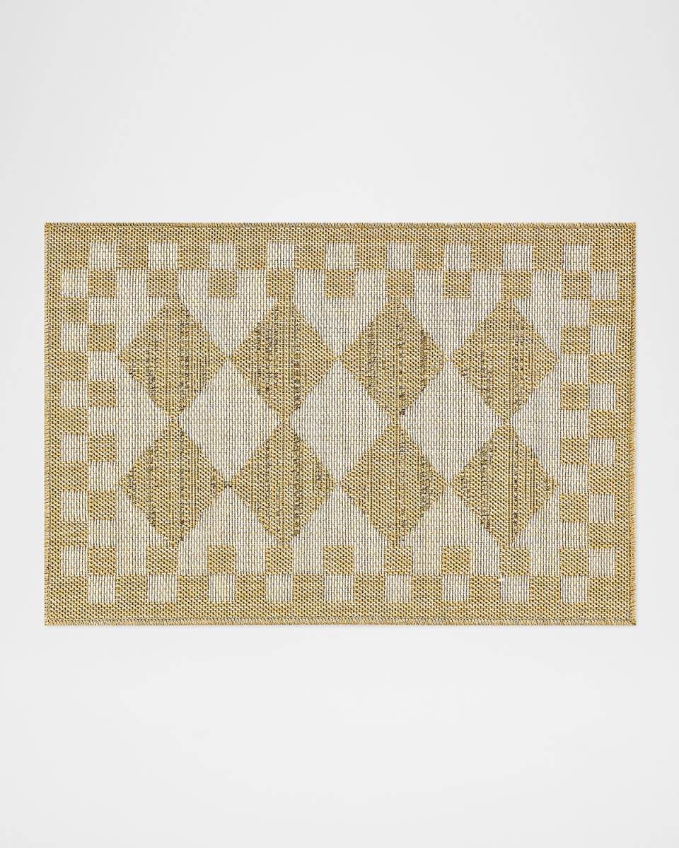 White Diamond Indoor/Outdoor Rug, 2' x 3'
